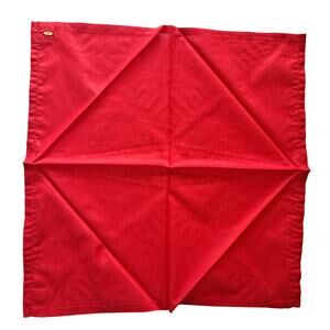 Jim Thompson 100% Cotton Solid Red Square Dinner Table Napkin Made in Thailand